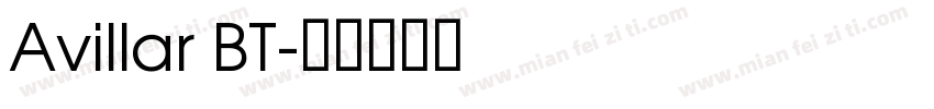Avillar BT字体转换